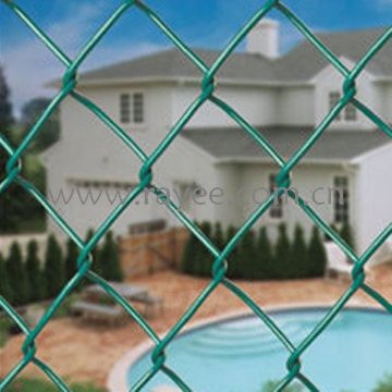 PVC coated chain link fence